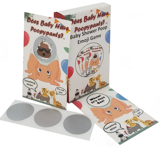 30 PC Baby Shower Poop Emoji Game
