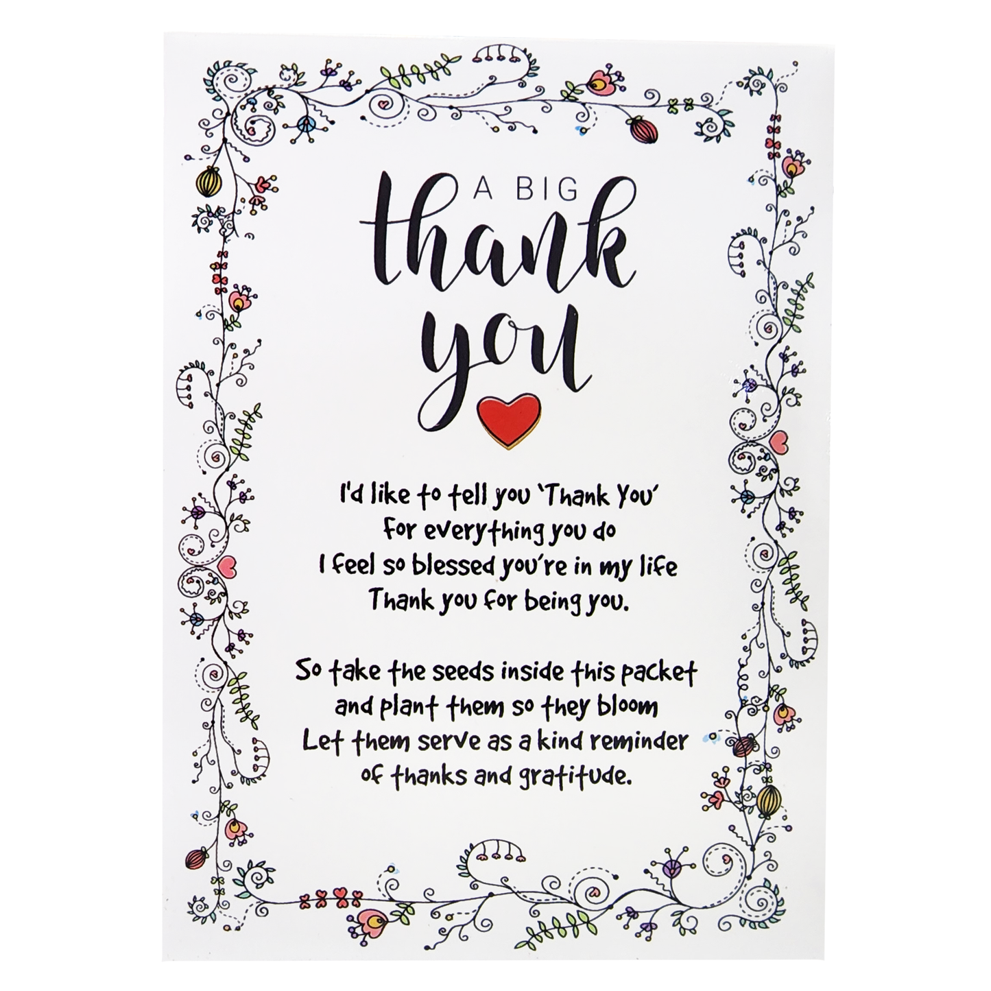 Thank You Seed Favors | 20 Wildflower Packets | Pre-Filled | Show Thanks and Gratitude | Gender Neutral | Bridal Showers, Weddings, Baby Showers, Celebration of Life, Birthday , Memorial, Remembrance