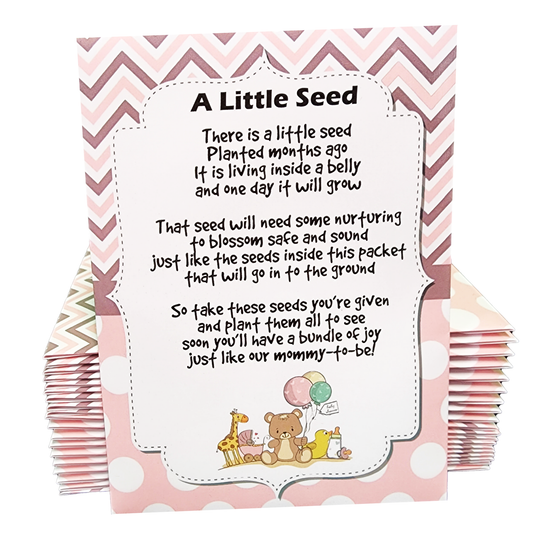 Mommy to Bee Seed Packets | Girl or Boy Baby Shower Favors for Guests | 20 Wildflower Seeds Packets | Pre-Filled | Bouquet Wildflower Mix | Non-GMO Seeds | Gender Neutral | Oh baby | Gifts (Girl Pink)…