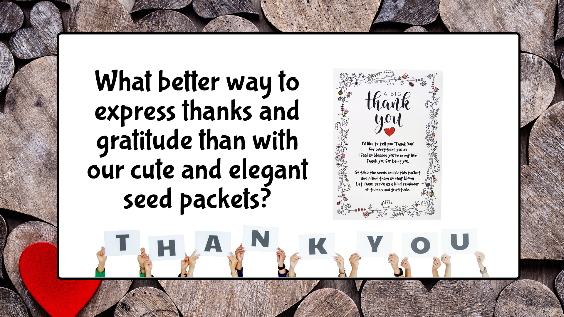 thank you flower seed packets Thank You Seed Favors | 20 Wildflower Packets | Pre-Filled